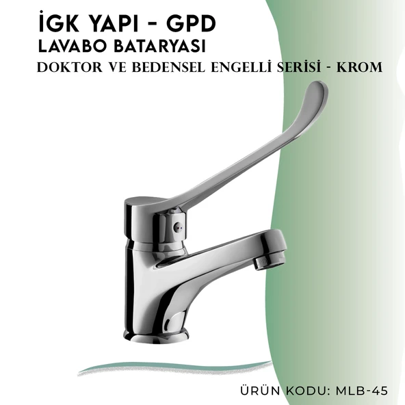 İGK YAPI - GPD Doktor/Bedensel Engelli Lavabo Bataryası  (MLB45) - 3