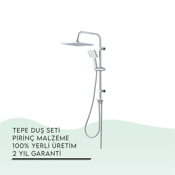 İGK YAPI - TEMA Rain-Plus Tetra Tepe Duş Seti (53236)