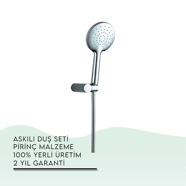 İGK YAPI - TEMA Nero Askılı Duş Seti (52036)