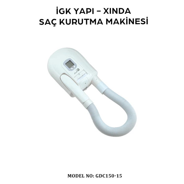 İGK YAPI - XINDA HORTUMLU SAÇ KURUTMA MAKİNESİ (GDC150-15) - 2