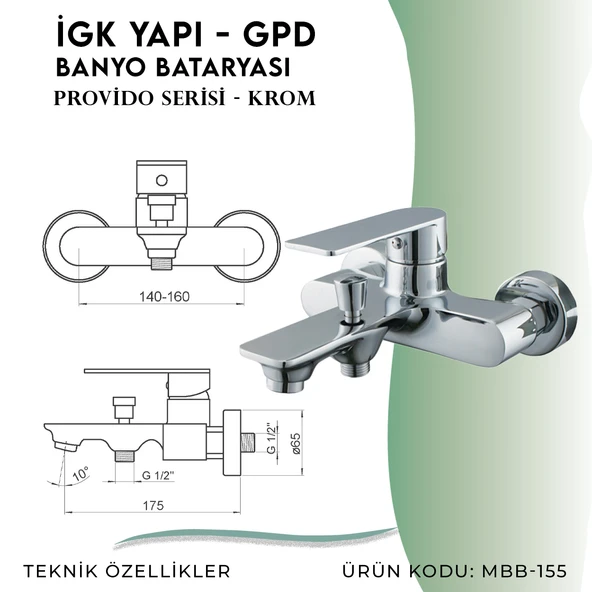 İGK YAPI - GPD Provido Banyo Bataryası  (MBB155) - 4
