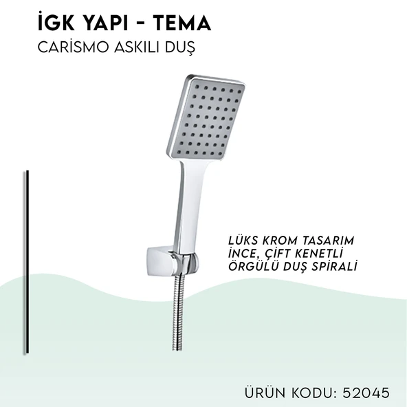 İGK YAPI - TEMA Carismo Askılı Duş Seti (52045) - 3