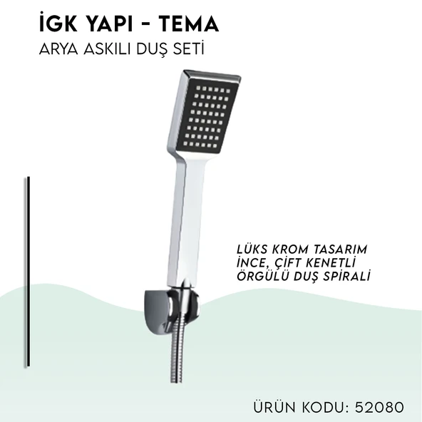 İGK YAPI - TEMA Arya Askılı Duş Seti (52080) - 3