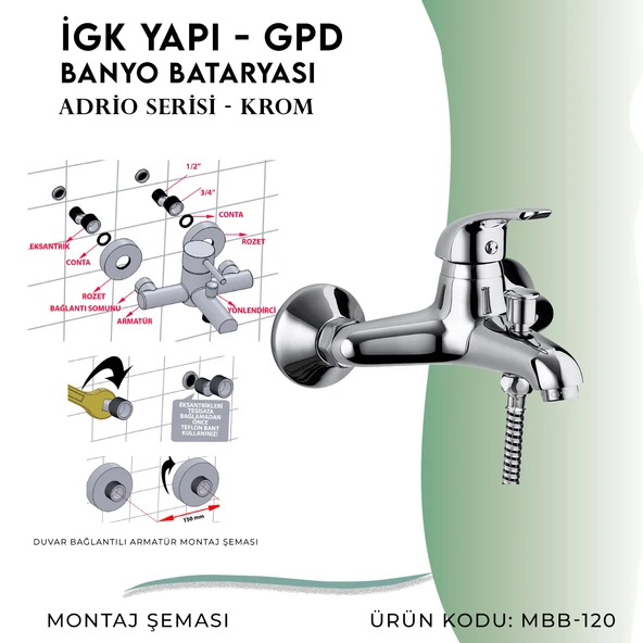 İGK YAPI - GPD Adrio Banyo Bataryası  (MBB120) - 5