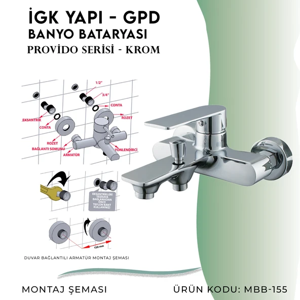 İGK YAPI - GPD Provido Banyo Bataryası  (MBB155) - 5