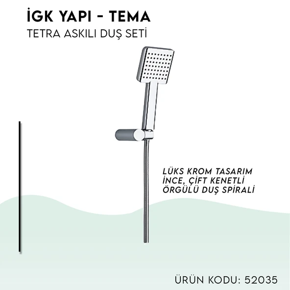 İGK YAPI - TEMA Tetra Askılı Duş Seti (52035) - 3