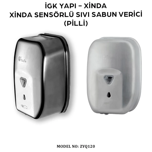 İGK YAPI - XinDa Fotoselli Pilli Sıvı Sabun Dispanseri (ZYQ120) - 2