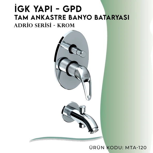 İGK YAPI - GPD Adrio Tam Ankastre Banyo Bataryası  (MTA120) - 3