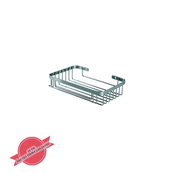 İGK YAPI - ÇELİK BANYO TACİ TEKLİ ŞAMPUANLIK 23X15CM 304 (P10-028) - 4