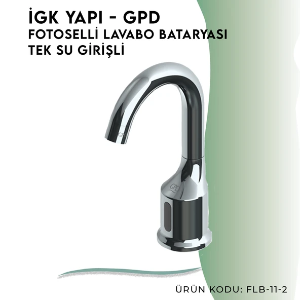 İGK YAPI - GPD FLB11-2 FOTOSELLİ LAVABO BATARYASI (TEK SU GİRİŞLİ) - 3
