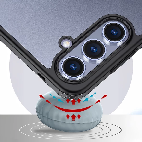 Galaxy S25 Kılıf Kamera Korumalı Şeffaf Arka Yüzey Zore New Roll Kapak - Resim 4