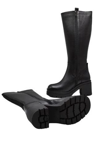 VENÜS 2351307K KALIN PLATFORM TOPUK DERİ GÜNLÜK KADIN ÇİZME - 6