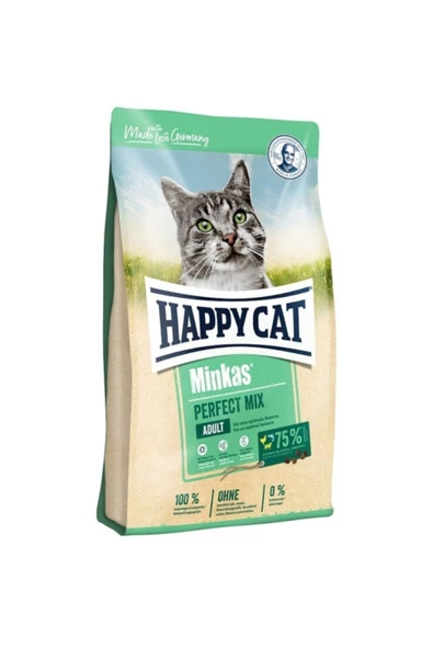 Minkas Perfect Mix Kuzulu & Balıklı Ve Kümes Hayvanlı Yetişkin Kedi Kuru Maması 1,5 Kg