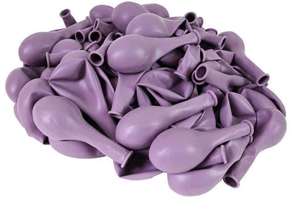 BALON DÜZ 12 İNC CANYON ROSE LİLA 100 ADET - Resim 2