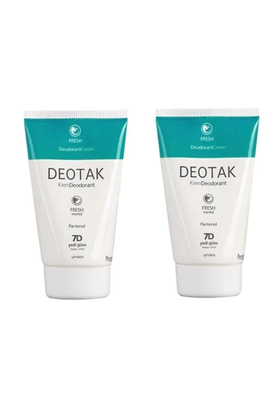 Deotak Fresh Mentol Krem Deodorant 35 ml 2 Adet