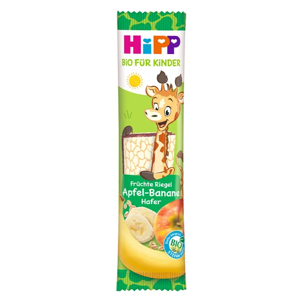 Hipp Organik Yulaﬂı Elmalı Muzlu Meyve Barı 20 Gr