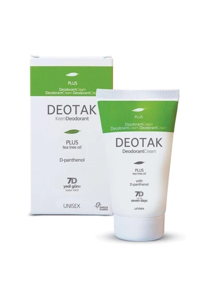 Deotak Plus Çay Ağacı Yağı Krem Deodorant 35 ml