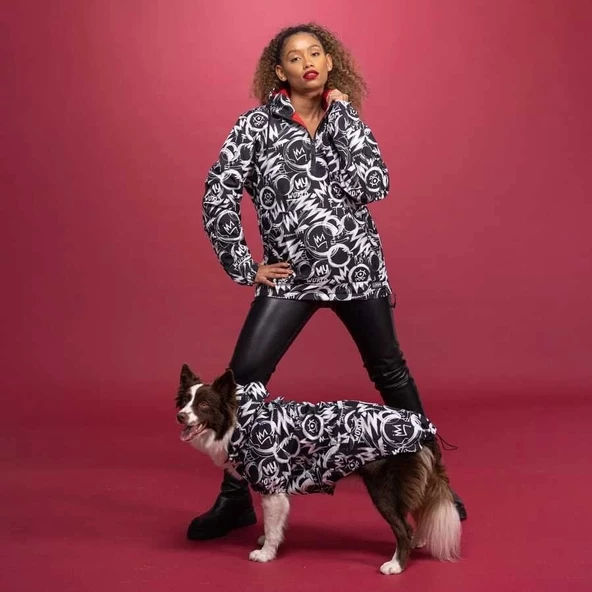 Lindo Dogs People Quantum Unisex Yağmurluk Siyah Beden XxLarge - 4
