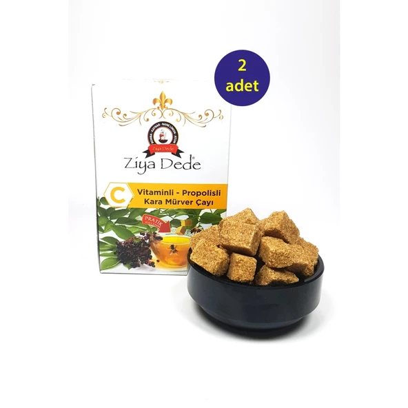 2 Adet Atom C Vitaminli Kara Mürver Çayı Vitaminli Propolisli 150 Gr
