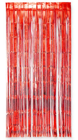 KAPI BANNER FON METALİZE İTHAL KIRMIZI 1X2 METRE 1 ADET