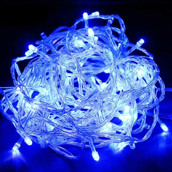 Cg MAVİ LED IŞIK 10 METRE 100 LED DEKOR LED IŞIK - 2
