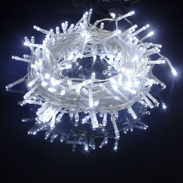 TAYFUN 10 METRE LED IŞIK BEYAZ LED IŞIK PARTİ,DOĞUM GÜNÜ,SÜNNET, YILBAŞI AĞACI SÜSLEME - 2