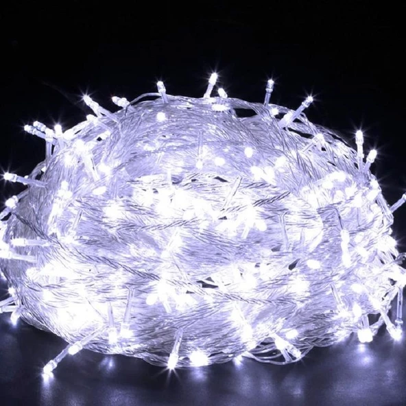 TAYFUN 10 METRE LED IŞIK BEYAZ LED IŞIK PARTİ,DOĞUM GÜNÜ,SÜNNET, YILBAŞI AĞACI SÜSLEME - 3