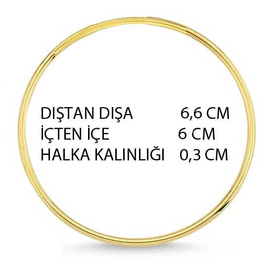 HALKA ALYANS METAL 6 CM ALTIN 25 ADET - 2