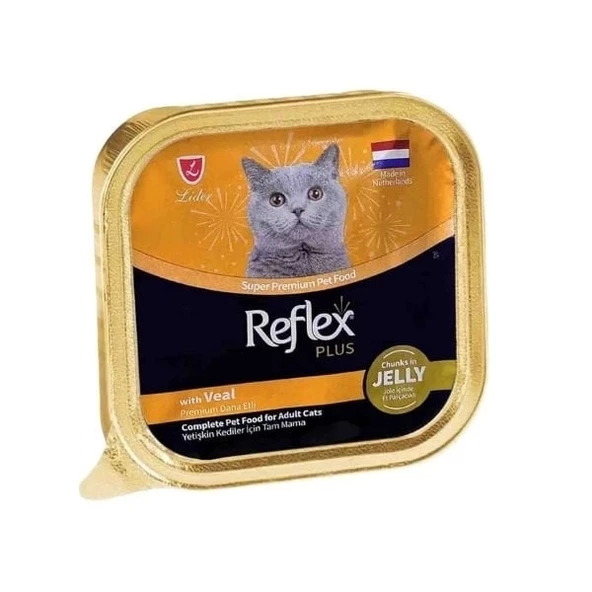 Reflex Plus Jöle İçinde Parça Dana Etli Yetişkin Konserve Kedi Maması 85 Gr