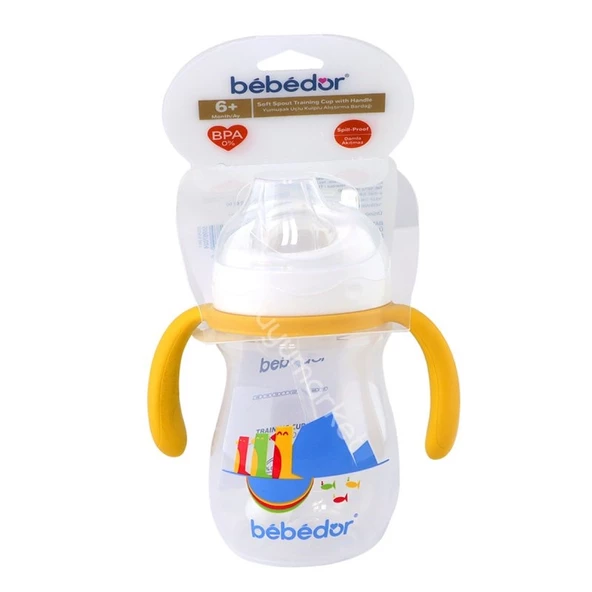 Bebedor Yumuşak Uçlu Kulplu Alıştırma Bardağı 270ml 7503