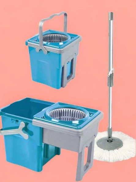 Katlanabilir İç içe Geçen Teleskopik Döner Başlıklı Pratik Temizlik Seti, Sürgülü Sistem - 2