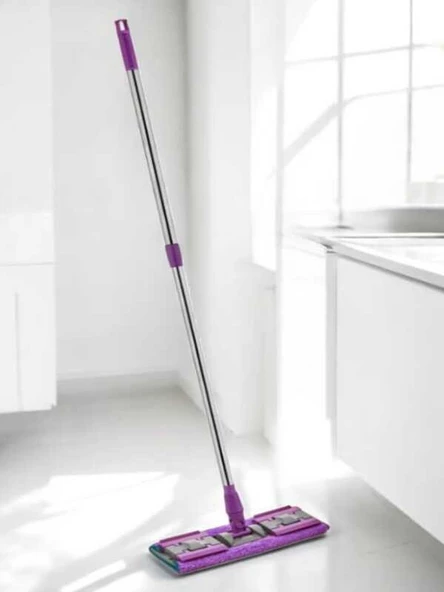 Mandallı Mop, Yer Duvar Cam Çok Amaçlı Paspas, Temizlik Mendili Uyumlu Kıskaçlı Yengeç Mop - 2