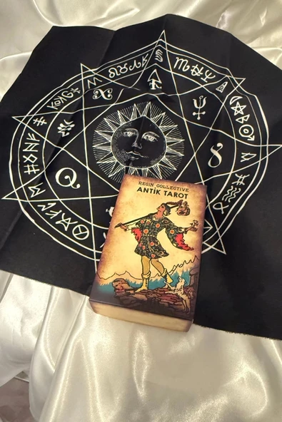 Tarot Orjinal Tarot Kart Regin Collegtive Antik Tarot Başlangıç Tarot Destesi Ve Kitabı Örtüsü - 7
