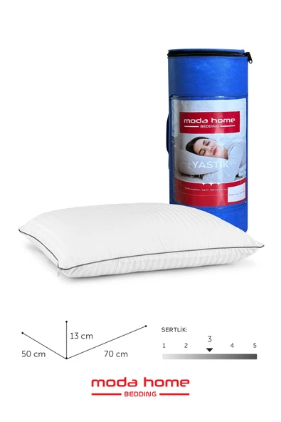 Moda Home Bedding 2 Adet Nano Jel Kaz Tüyü etkili mikrojel dolgulu ortopedik Yastık - 5