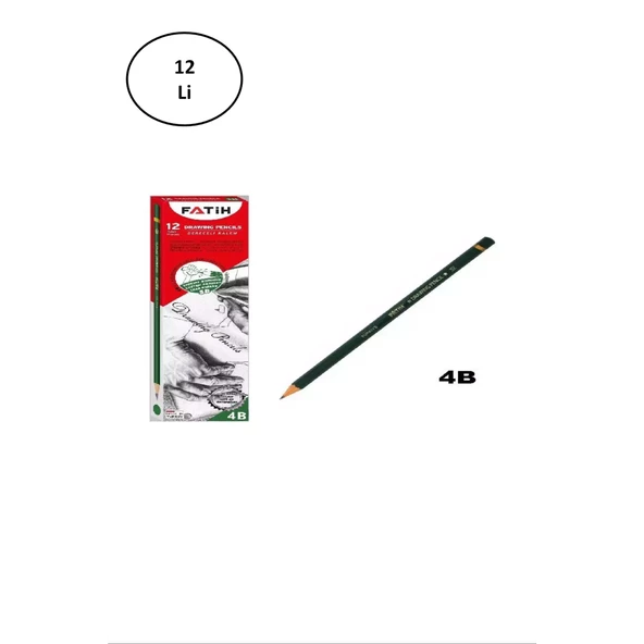 Fatih FA15010KL4B 12'li 4B Dereceli Kurşun Kalem