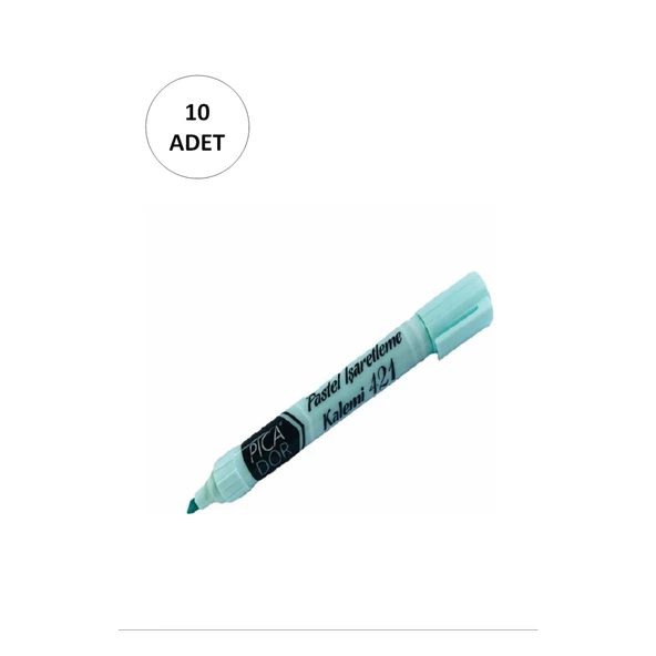 10 Adet Picador Fosforlu Kalem Pastel Kx 089H/441 Mavi 10'lu