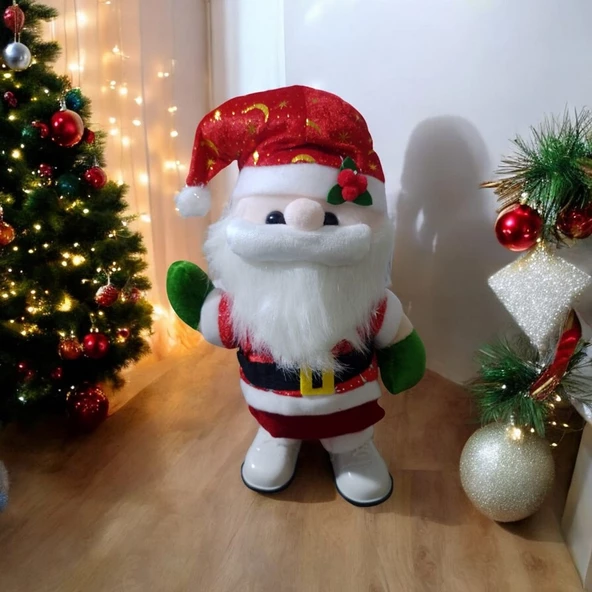 VIP KALİTE DANS EDEN HEDİYE ÇUVALLI NOEL BABA MÜZİKLİ NOEL BABA NOEL BABA YILBAŞI SÜSLERİ ürün görseli