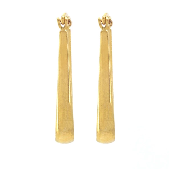 BZ Altın Kaplama Uzun Kadın Küpe UNK-745 - 5