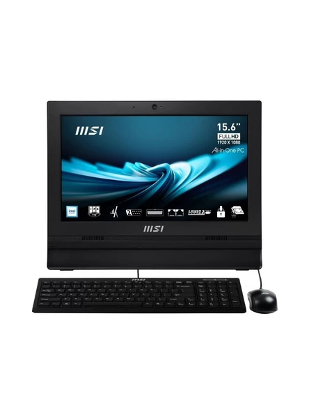 MSI PRO AP162T ADL-002XTR 15.6 FHD 16:9 (1920X1080) N100 4GB DDR4 256GB SSD DOS TOUCH AIO PC