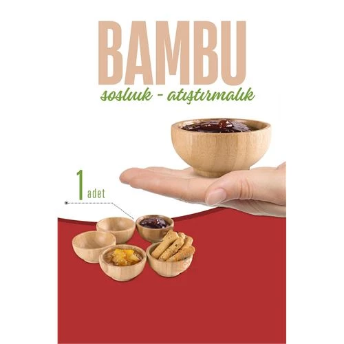 ModaCar Bambu Sosluk Reçellik Seti 1 ADET Mini