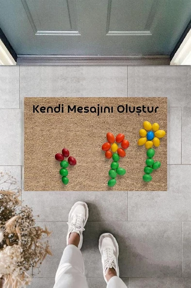 Dijital Baskı Kişiye Özel İç Kapı Dekorasyon Paspas  PS11232