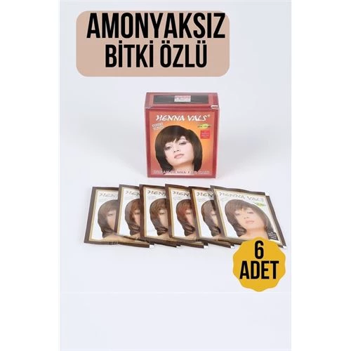 ModaCar Kestane Amonyaksız Bitki Özlü 6 Lı Paket Saç Kınası