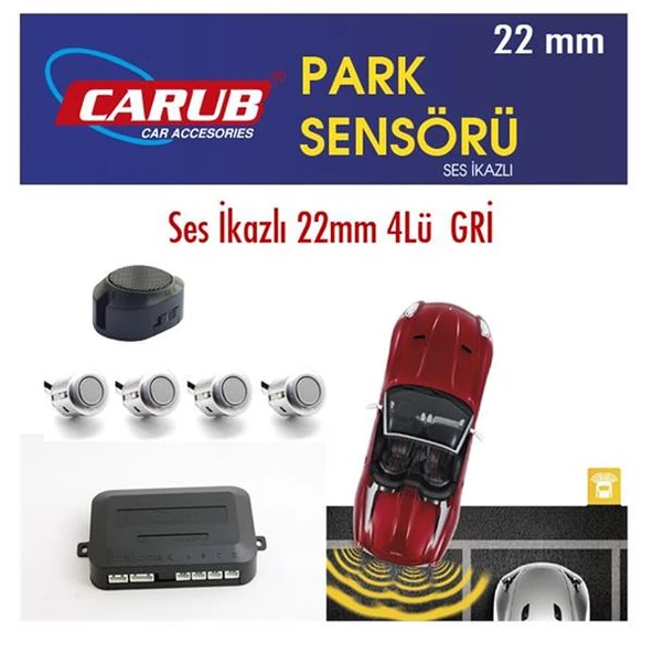 Hko Park Sensörü Sesli 22 Mm Gri 4 Sensör - 2