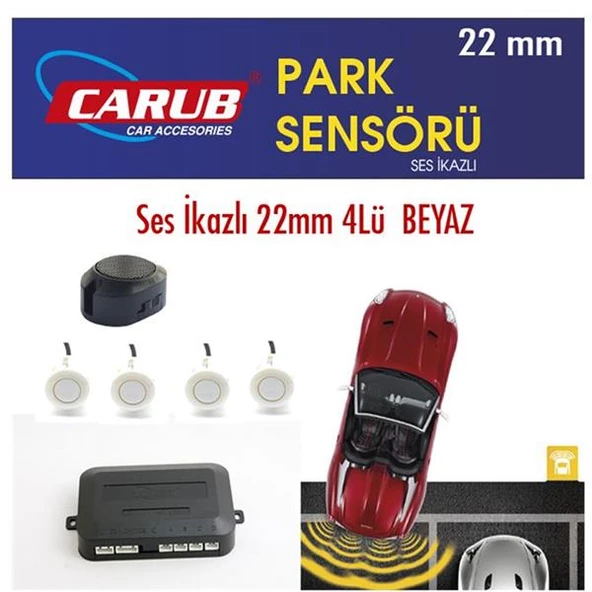 Hko Park Sensörü Sesli 22 Mm Beyaz 4 Sensör - 2