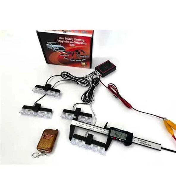 Hko Panjur Arası Çakar Kumandalı 3 Ledli Turuncu