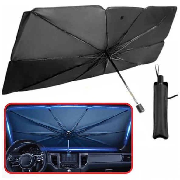 Hko Ön Cam Güneslik Katlanabilir Semsiye 130X75Cm