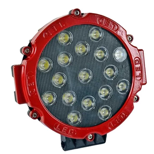 Hko Off Road Çalısma Lambası Yuv.17 Led 10-30V 17X17X4Cm Kırmızı Çerçeve - 3
