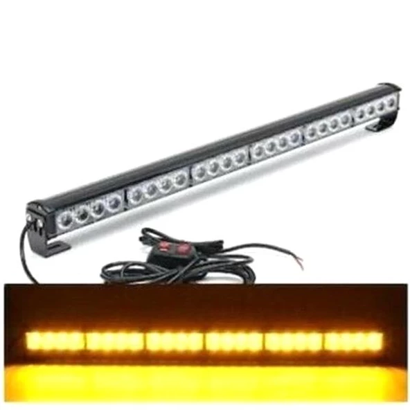 Hko Off Road Tepe Lambası 9 Modlu 65Cm 24Led 12-24V Turuncu - 3