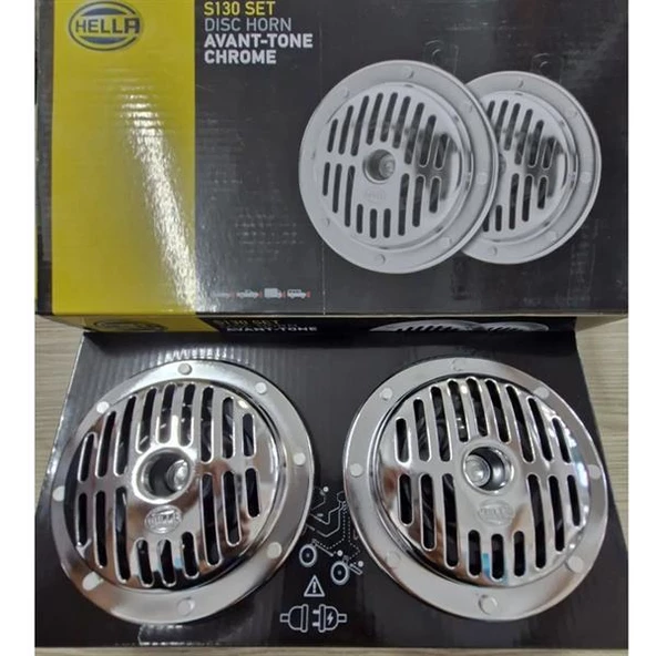 Hko Hella Süperton Büyük Kafa Nikelaj Korna Seti 12V (Bosch Tipi)