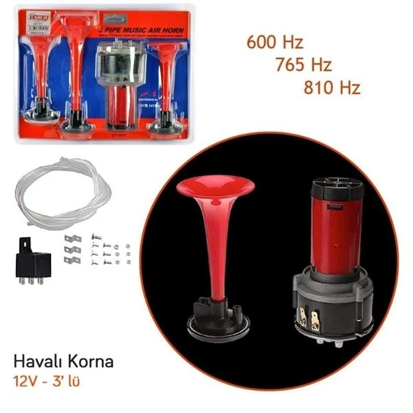 Hko Korna 3 Borulu Havalı Motorlu 12V - 3